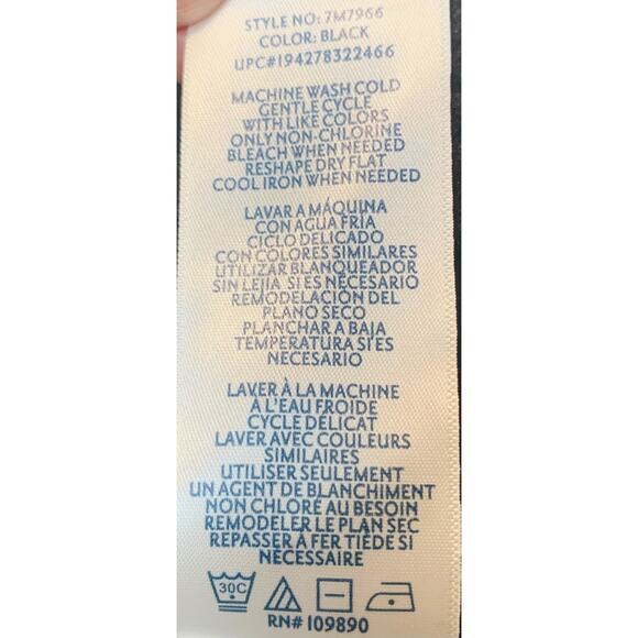 Seven 7 Sweater Medium Womens Black Pullover Long Sleeve Turtle Neck Cable Knit - Picture 6 of 12